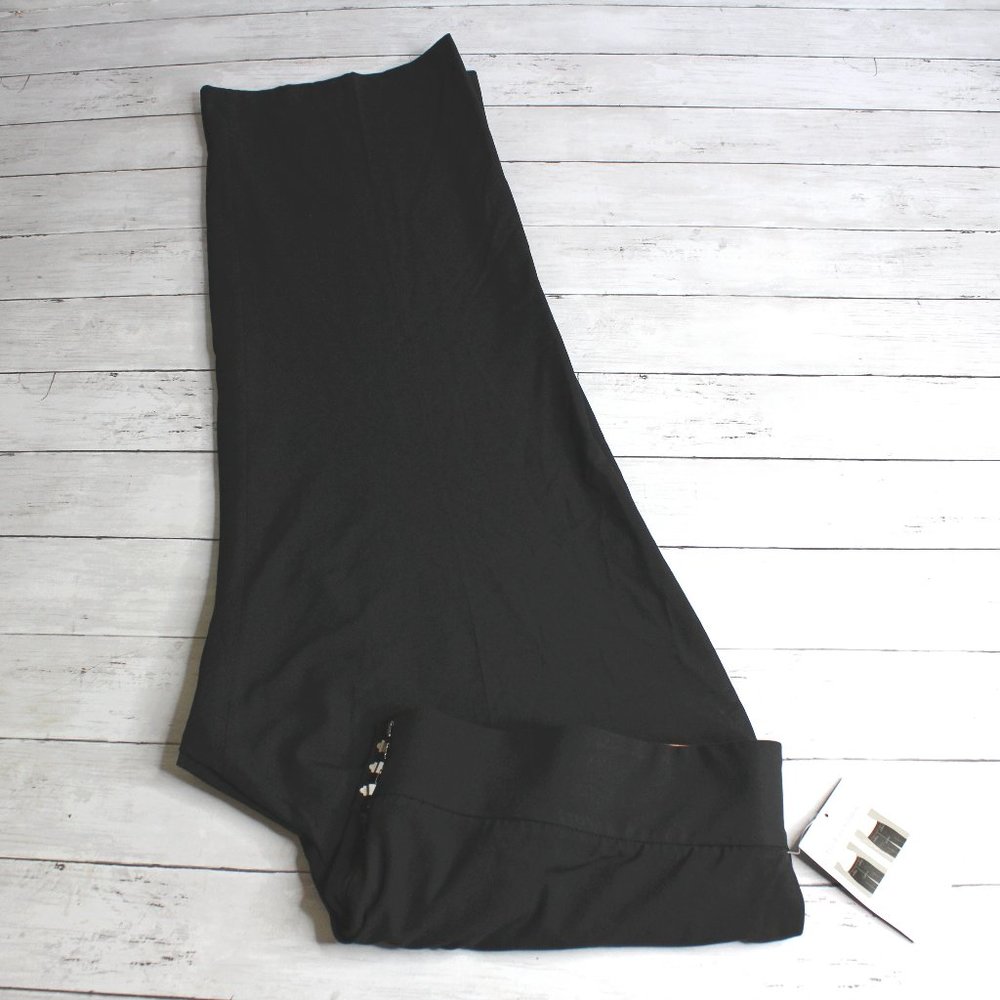 Sag Harbor Women's Trouser Suit Dress Pants Plus Size 24W Black Slimming